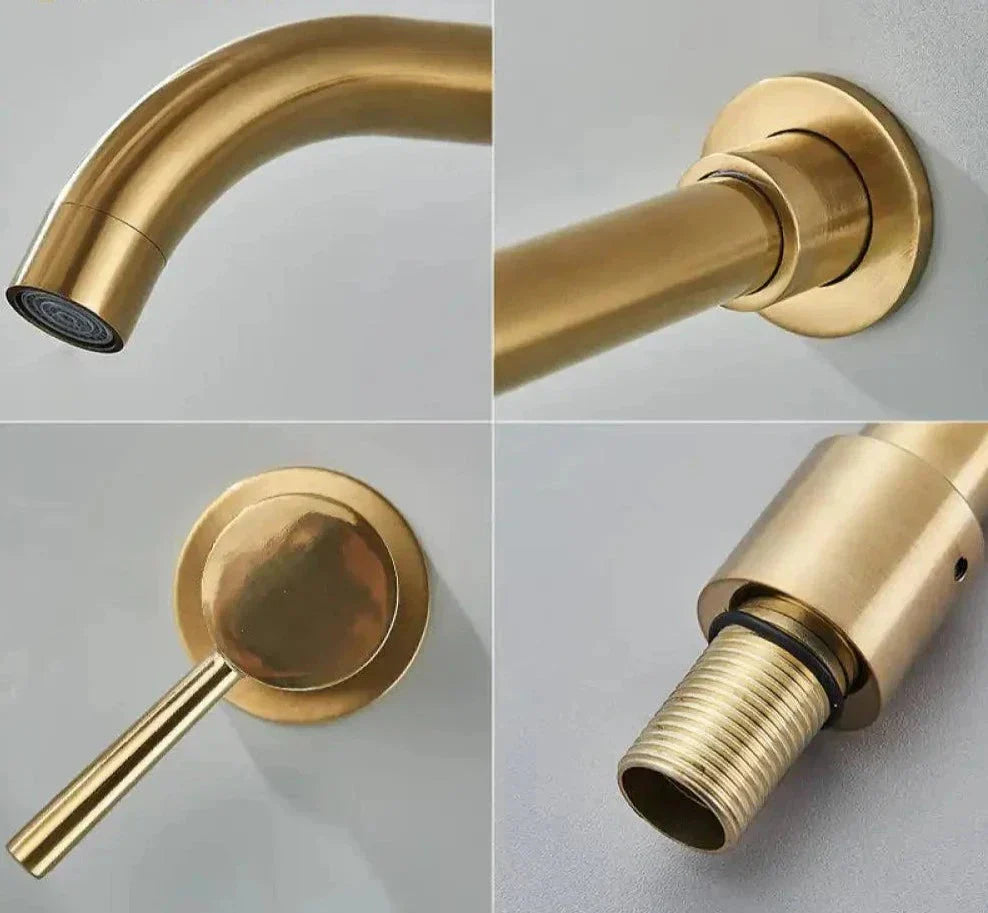 Wall-Mounted Single-Handle Bathroom Faucet 360° Swivel - Broklyn