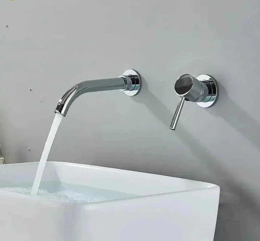 Wall-Mounted Single-Handle Bathroom Faucet 360° Swivel - Broklyn