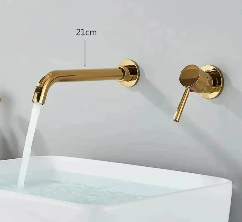 Wall-Mounted Single-Handle Bathroom Faucet 360° Swivel - Broklyn
