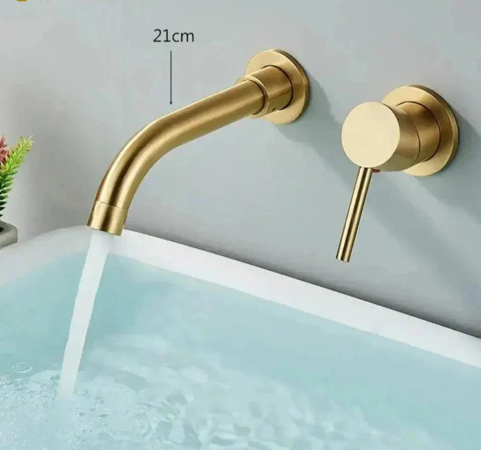 Wall-Mounted Single-Handle Bathroom Faucet 360° Swivel - Broklyn