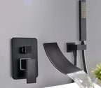 AquaStream Luxe Wall-Mounted Single-Handle Bathtub Mixer Faucet