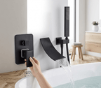 AquaStream Luxe Wall-Mounted Single-Handle Bathtub Mixer Faucet