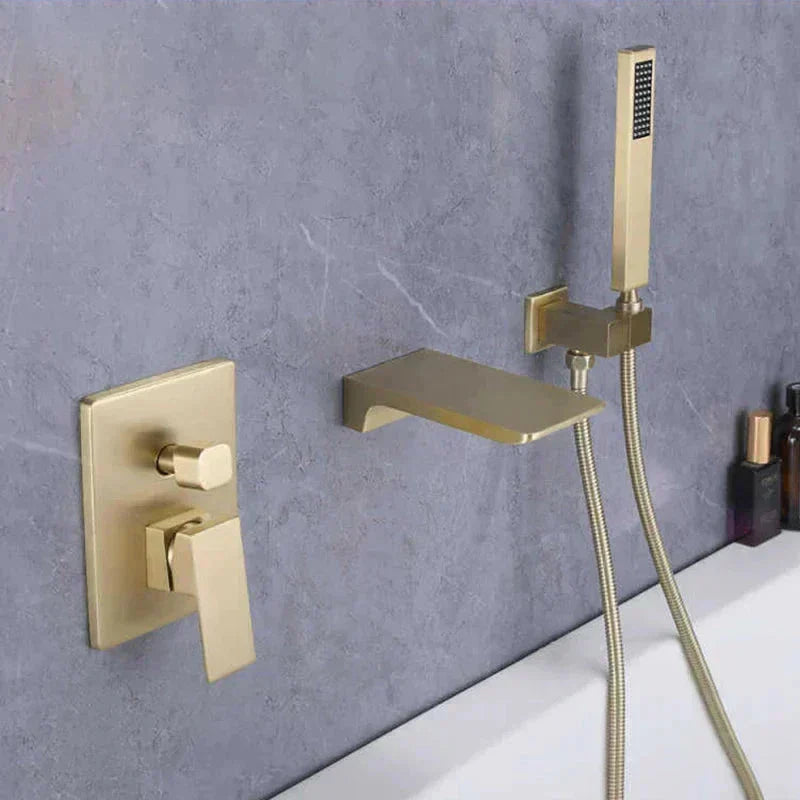 The HydroLux Elite Single-Handle Wall-Mounted Tub Filler Faucet