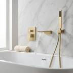 The HydroLux Elite Single-Handle Wall-Mounted Tub Filler Faucet