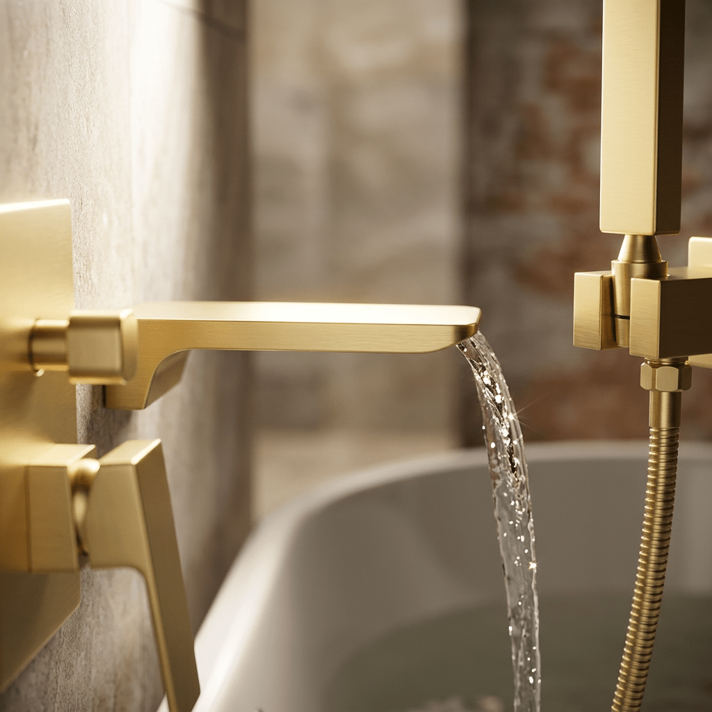The HydroLux Elite Single-Handle Wall-Mounted Tub Filler Faucet