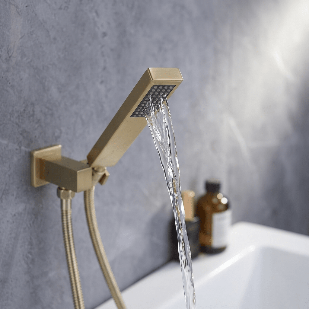 The HydroLux Elite Single-Handle Wall-Mounted Tub Filler Faucet