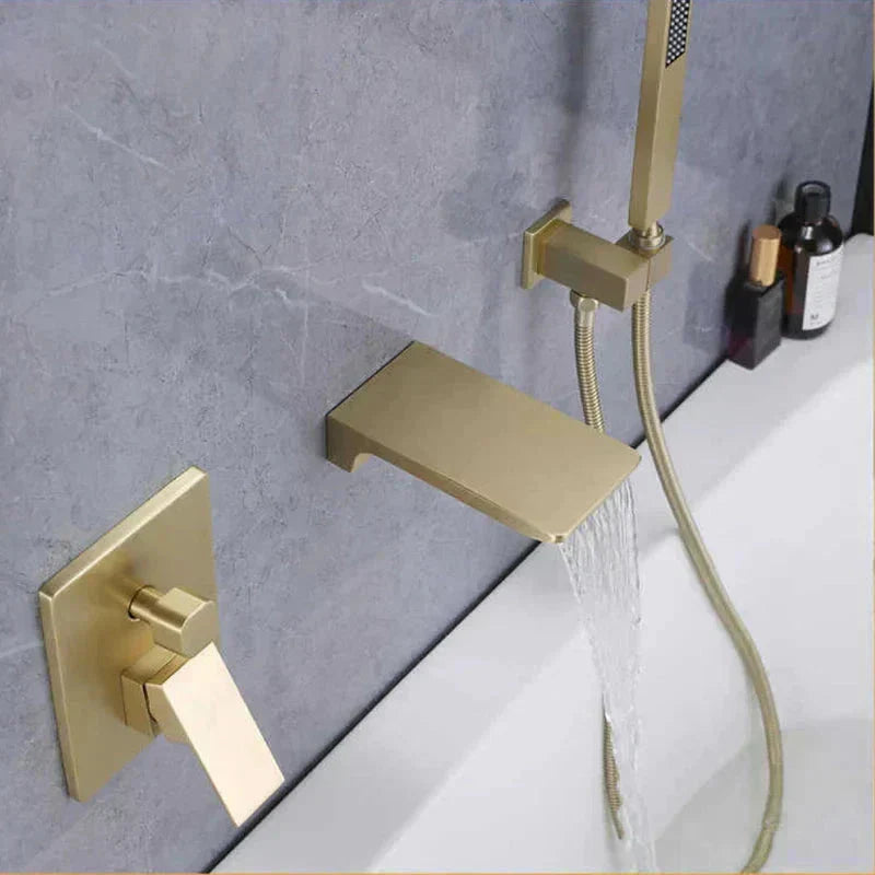 The HydroLux Elite Single-Handle Wall-Mounted Tub Filler Faucet