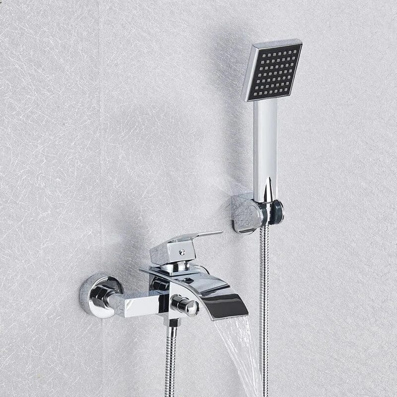 HydroGlow Single-Handle Wall-Mounted Tub Filler Chandelier Faucet
