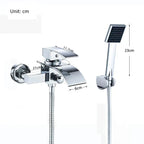 HydroGlow Single-Handle Wall-Mounted Tub Filler Chandelier Faucet