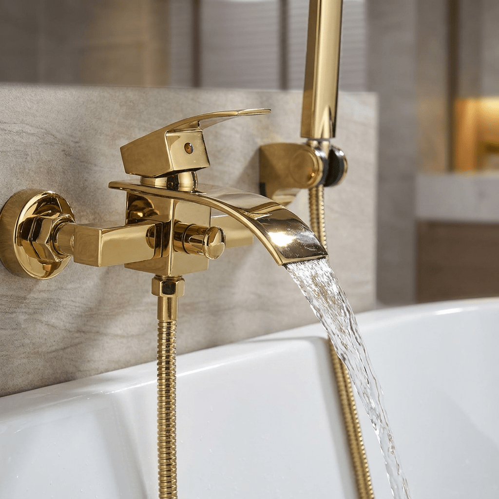 HydroGlow Single-Handle Wall-Mounted Tub Filler Chandelier Faucet