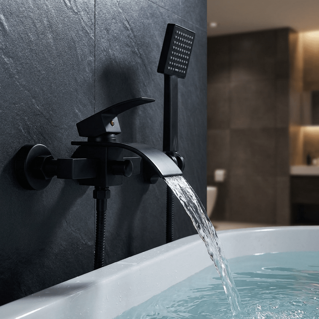 HydroGlow Single-Handle Wall-Mounted Tub Filler Chandelier Faucet