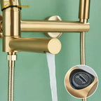 Wall-Mounted Single-Handle Bathtub Faucet with Handheld Shower - Troover