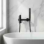 Wall-Mounted Single-Handle Bathtub Faucet with Handheld Shower - Troover