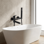 Wall-Mounted Single-Handle Bathtub Faucet with Handheld Shower - Troover