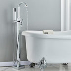 Artifice Home Curty Luxury Freestanding Bathtub Faucet - Chrome