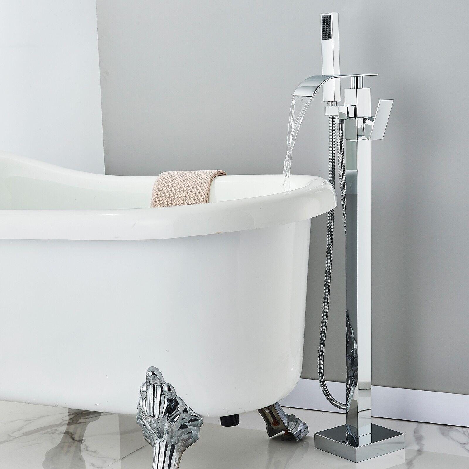 Kardec Floor-Mounted Waterfall Bathtub Faucet with Mixer