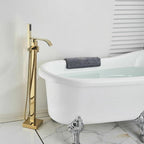 Kardec Floor-Mounted Waterfall Bathtub Faucet with Mixer
