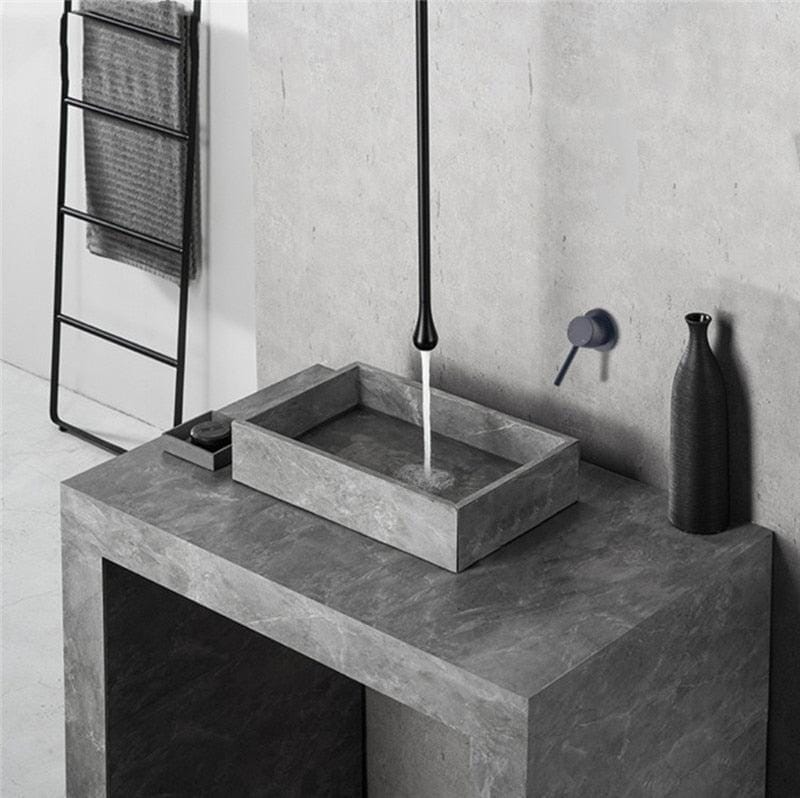Glass Ceiling-Mount Faucet for Basin and Bathtub