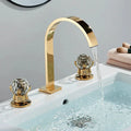 Cristal Haalz Double-Handle Bathroom Faucet - Sophistication and Elegance