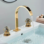 Cristal Haalz Double-Handle Bathroom Faucet - Sophistication and Elegance