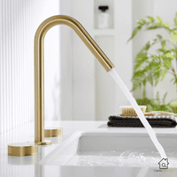 Crysty Widespread High-Spout Luxury Bathroom Faucet