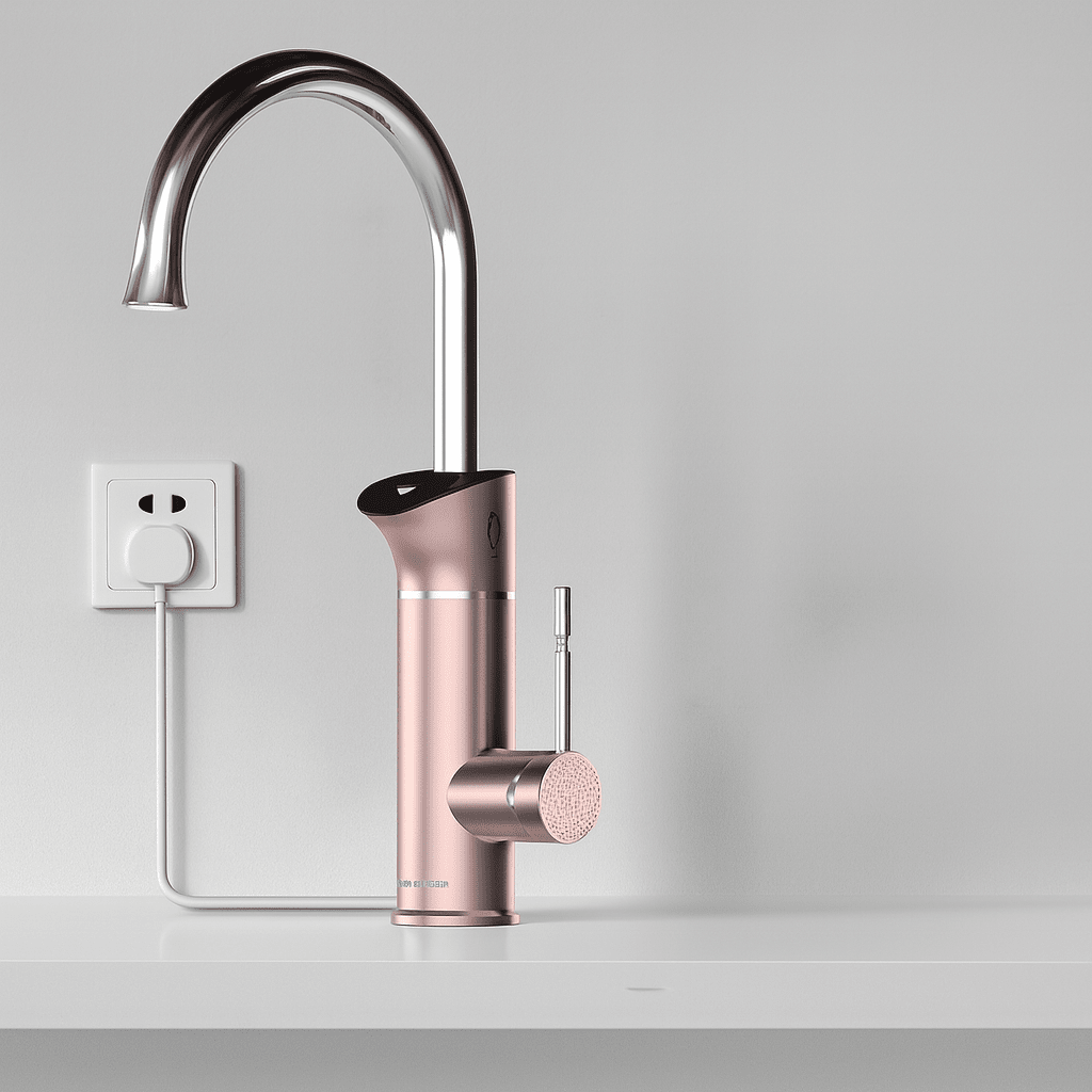 Artifice Home Perugia Electric Kitchen Faucet - Countertop Digital Display 110V