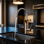 Artifice Home Perugia Electric Kitchen Faucet - Countertop Digital Display 110V