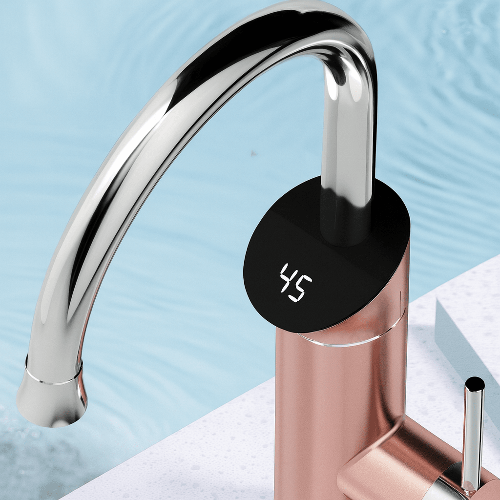 Artifice Home Perugia Electric Kitchen Faucet - Countertop Digital Display 110V