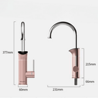 Artifice Home Perugia Electric Kitchen Faucet - Countertop Digital Display 110V