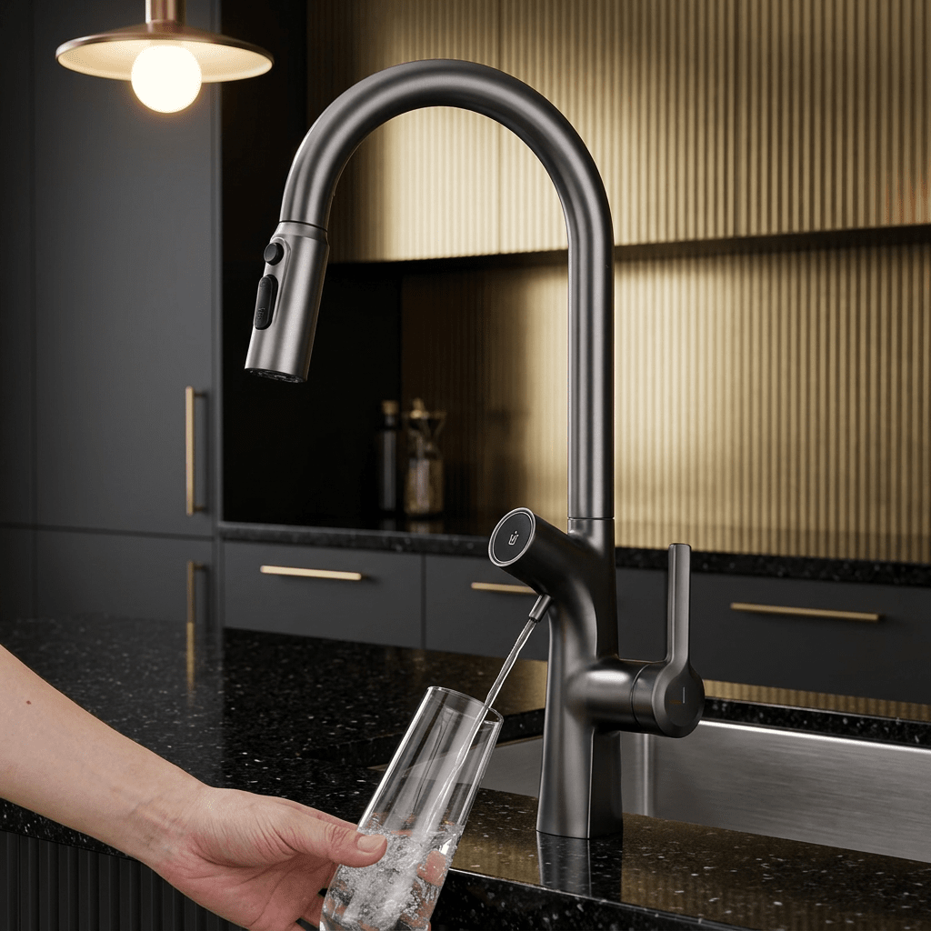 AquaPura Gold Gourmet Faucet