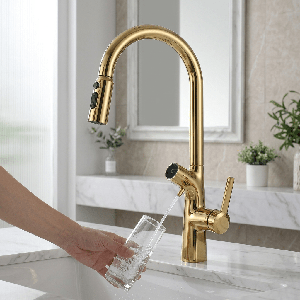 AquaPura Gold Gourmet Faucet