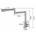 Artifice Home ProFend Stainless Steel 360° Articulated Countertop Gourmet Faucet