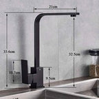 Gourmet Kitchen Faucet High Spout Single-Handle Crane Track 360°