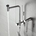 Gourmet Kitchen Faucet with Crossver Pull-Down Hand Spray