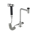 Gourmet Kitchen Faucet with Crossver Pull-Down Hand Spray