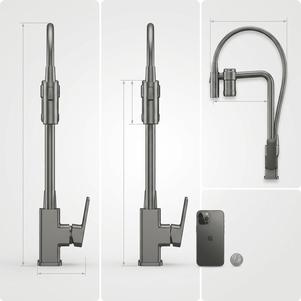 Gourmet Faucet with Filter, Single Lever, Countertop, Eirelez Platinum