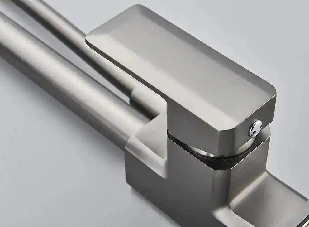 Gourmet Faucet with Filter, Single Lever, Countertop, Eirelez Platinum