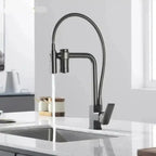 Gourmet Faucet with Filter, Single Lever, Countertop, Eirelez Platinum