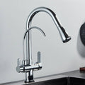 Kraus 3-in-1 Gourmet Pull-Down Kitchen Faucet with Integrated Water Filter and 3-Function Sprayhead