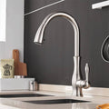 Artifice Home Darty Modern High Arc Pull Down Kitchen Faucet, Single Handle Kitchen Sink Faucet with Dual Function Sprayer, Premium Solid Brass Matrix