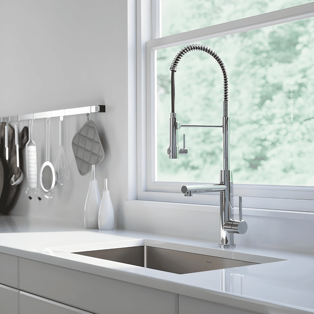 Gourmet Kitchen Faucet Single-Handle with Filter Outlet Premium Luxury 360° - Kube