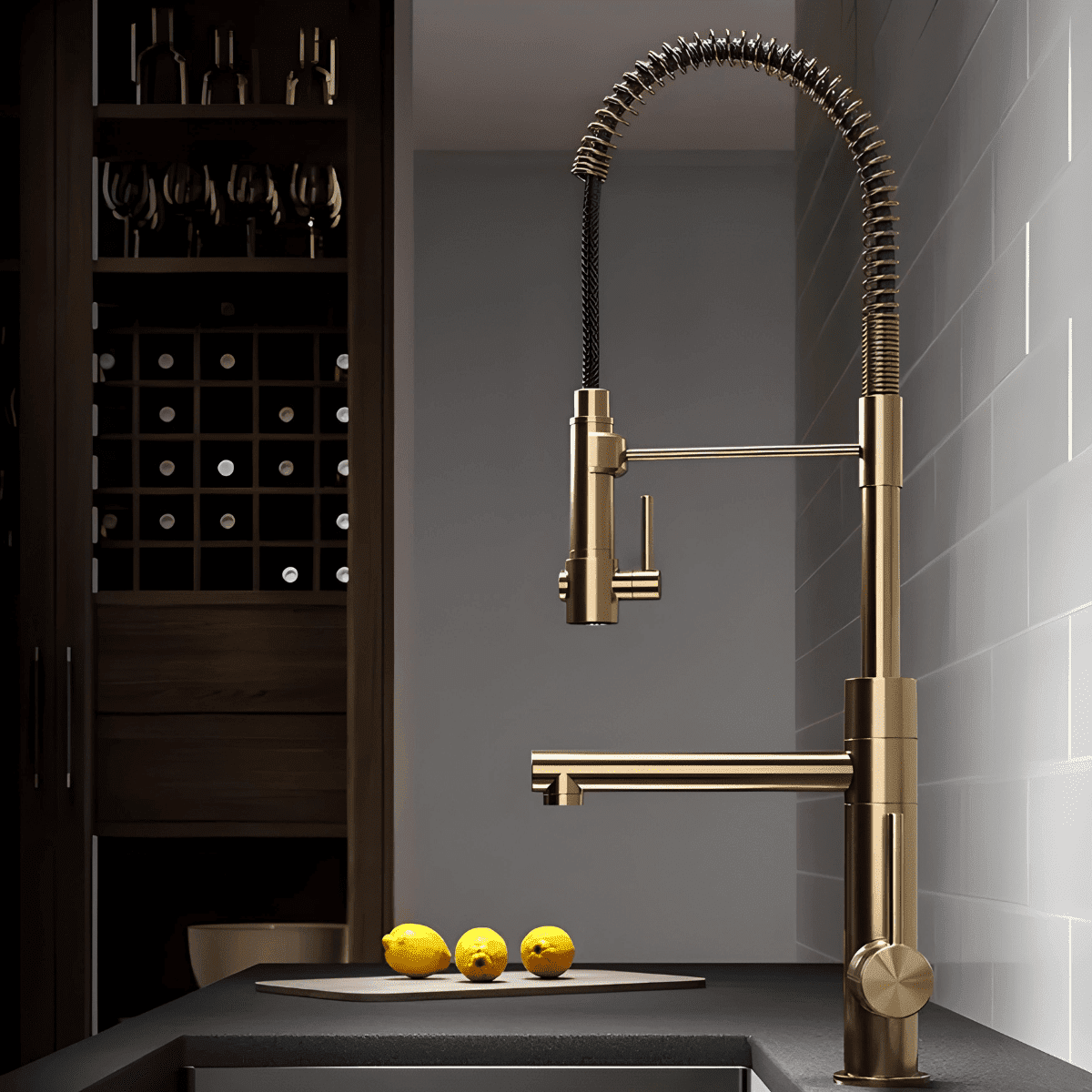 Gourmet Kitchen Faucet Single-Handle with Filter Outlet Premium Luxury 360° - Kube