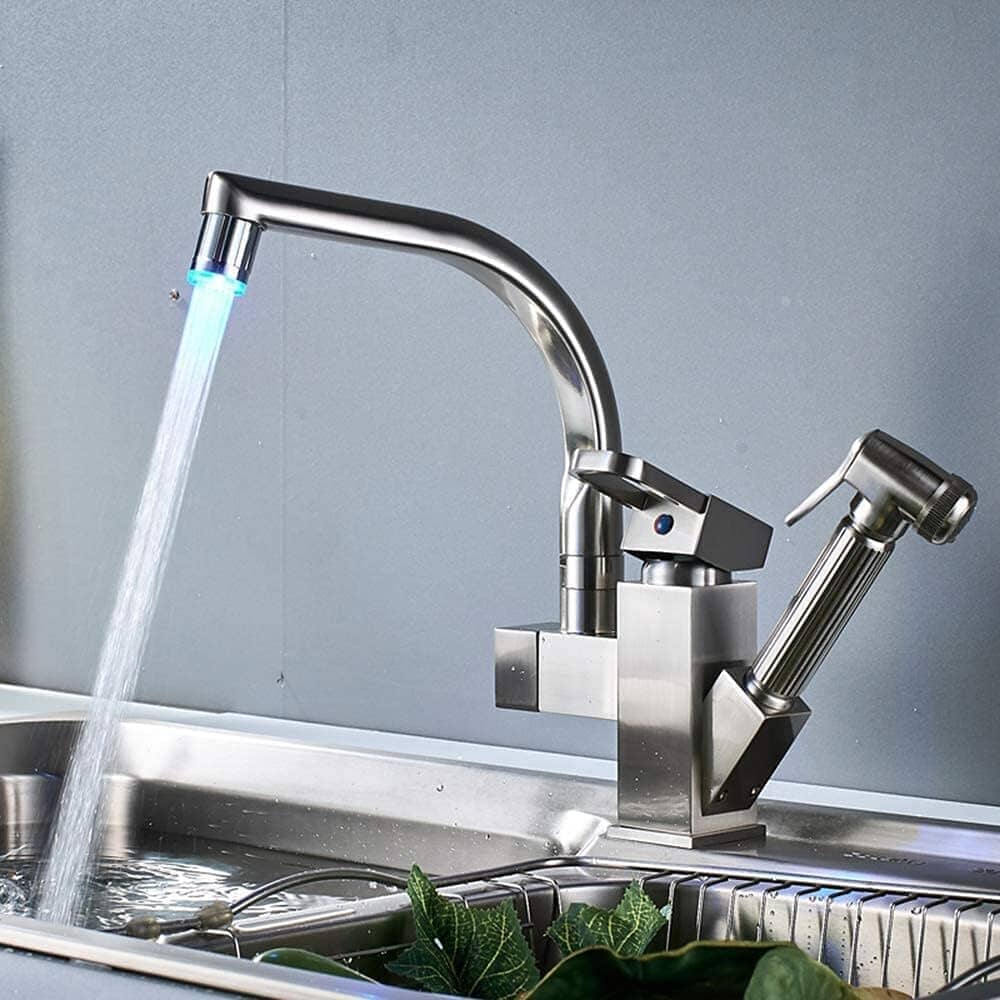 Gourmet Kitchen Faucet Single-Handle Pull-Out SevenPrier
