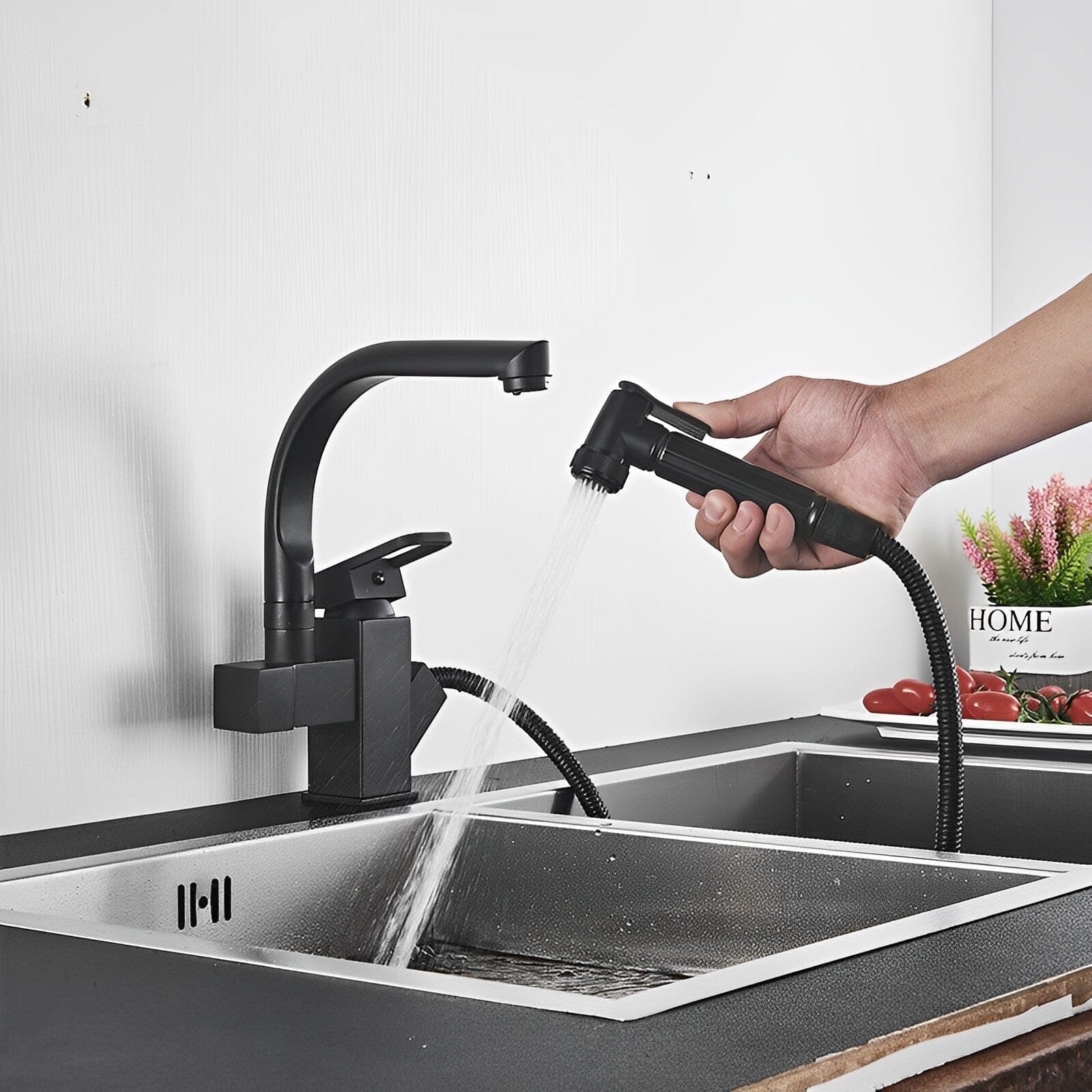 Gourmet Kitchen Faucet Single-Handle Pull-Out SevenPrier