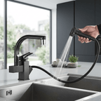 Gourmet Kitchen Faucet Single-Handle Pull-Out SevenPrier