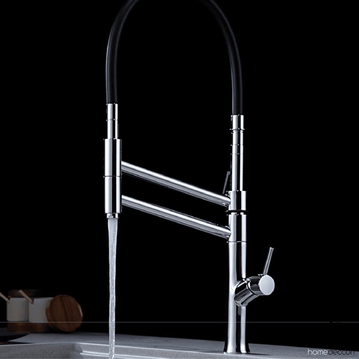 Gourmet Kitchen Faucet Single-Handle Premium Luxury Dual-Function Pull-Out - Rower
