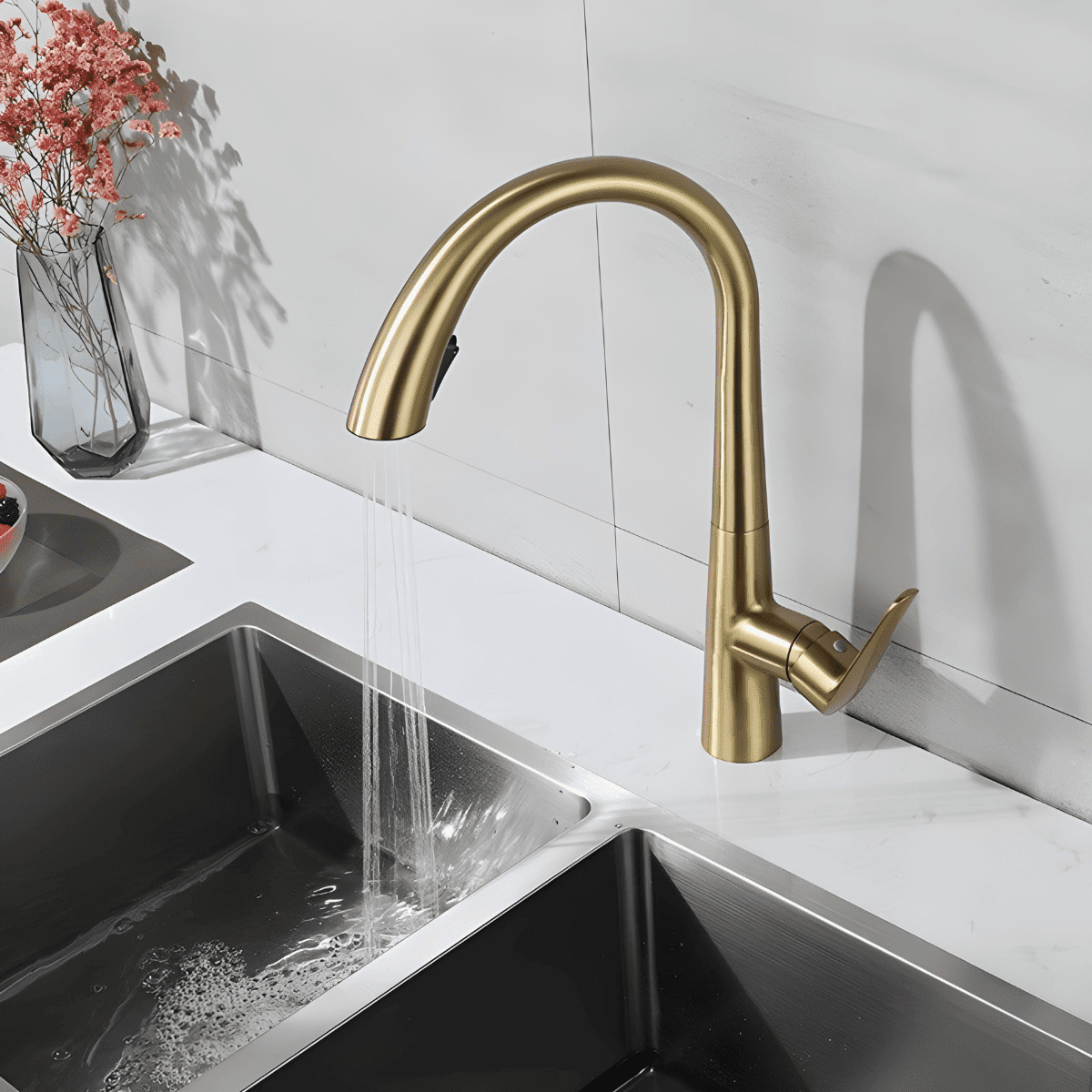 Gourmet Kitchen Faucet Single-Handle Pull-Out Fach