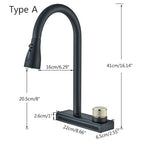 Gourmet Kitchen Faucet 360° Pull-Out Waterfall Spray - Rumble