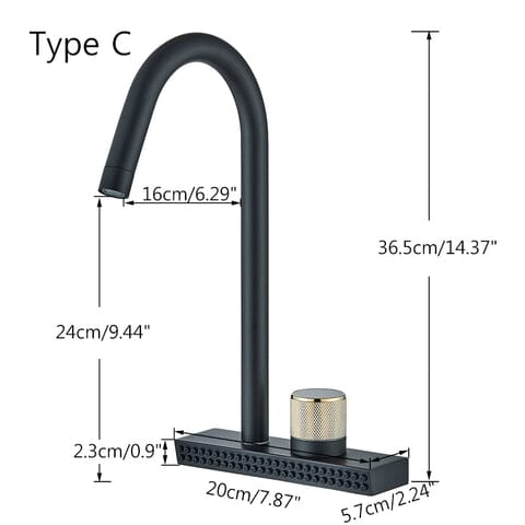 Gourmet Kitchen Faucet 360° Pull-Out Waterfall Spray - Rumble