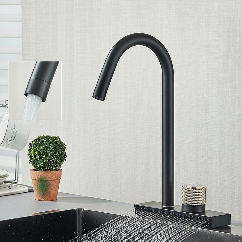 Gourmet Kitchen Faucet 360° Pull-Out Waterfall Spray - Rumble